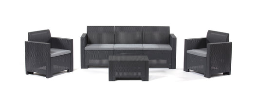 salotto resina 4 pz. con cuscininebraska 3ant. cod:ferx.95616