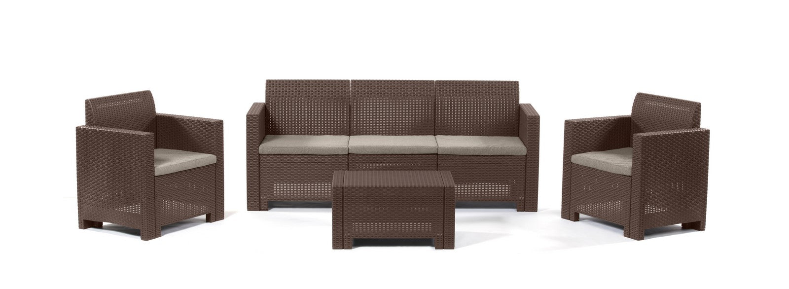 salotto resina 4 pz. con cuscininebraska 3mar. cod:ferx.95617