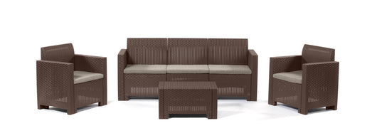 salotto resina 4 pz. con cuscininebraska 3mar. cod:ferx.95617