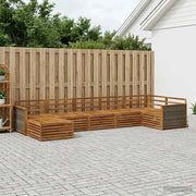 Set di divani da esterno 7 pz Naturale 3383617