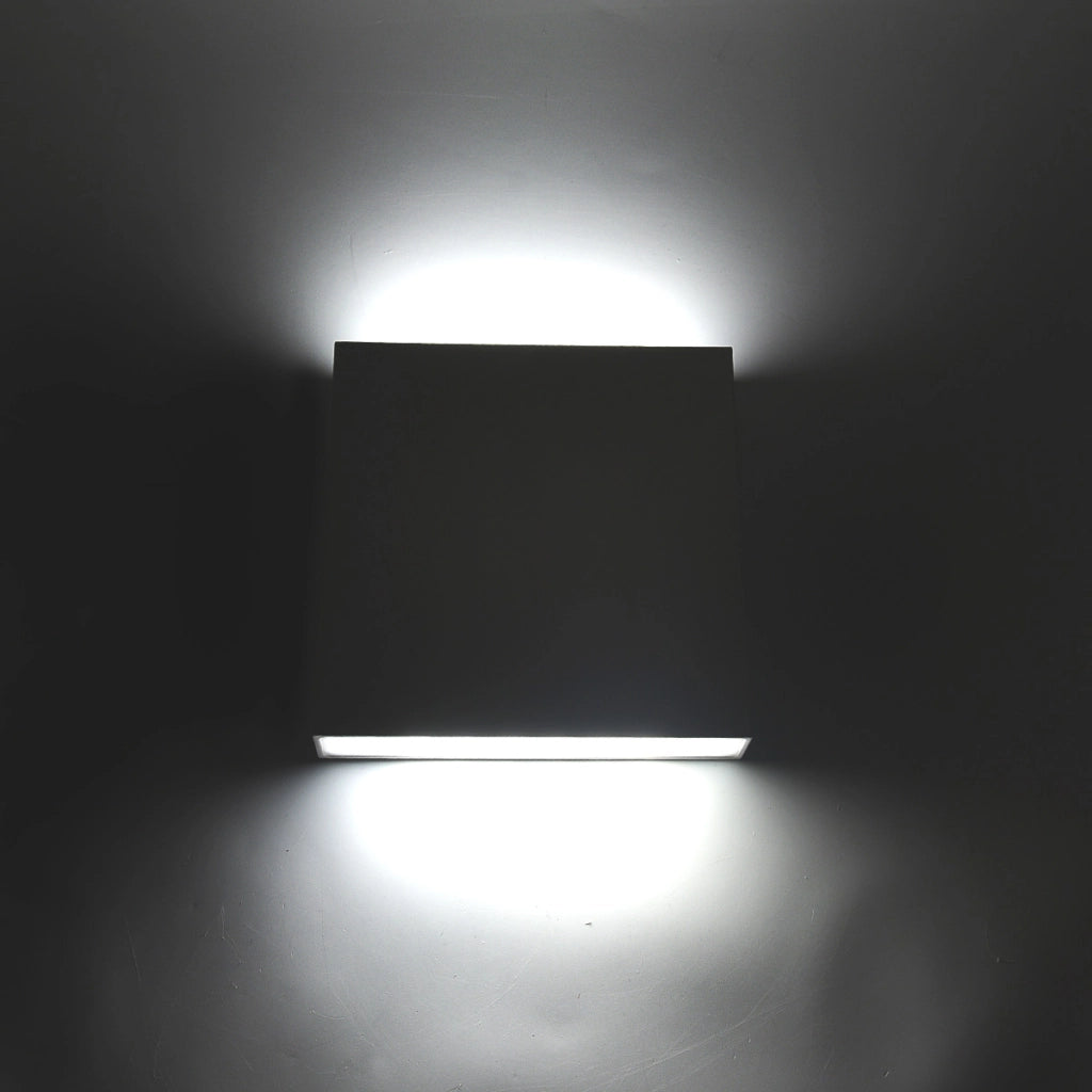 APPLIQUE LED QUADRATA SLIM 12W BI-EMISSIONE LUMINOSA 6500K° - ILLUMINAZIONE SOGGIORNO CAMERA DA LETTO INGRESSO UFFICI E NEGOZI