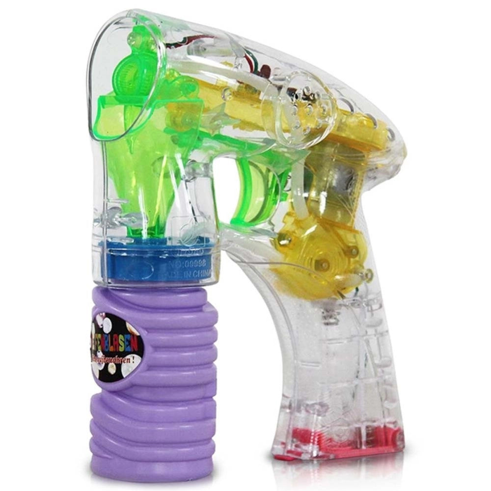 Trade Shop - Pistola Spara Bolle Di Sapone Con Luci Giocattoli Per Bambini Gadget Per Feste -