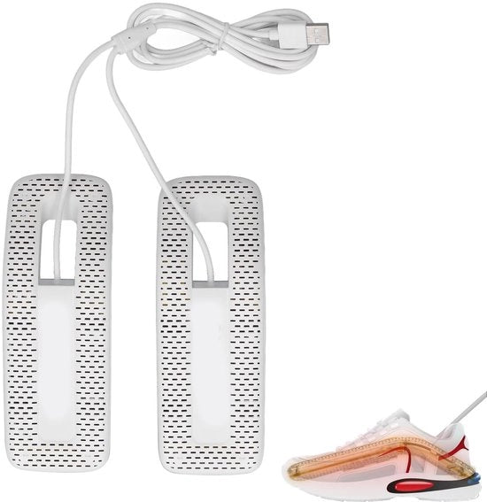 Scolabottine USB - Caricabile - Portatile e efficiente - Per scarpe e stivali - Ideale in inverno - Utile per calze e guanti.