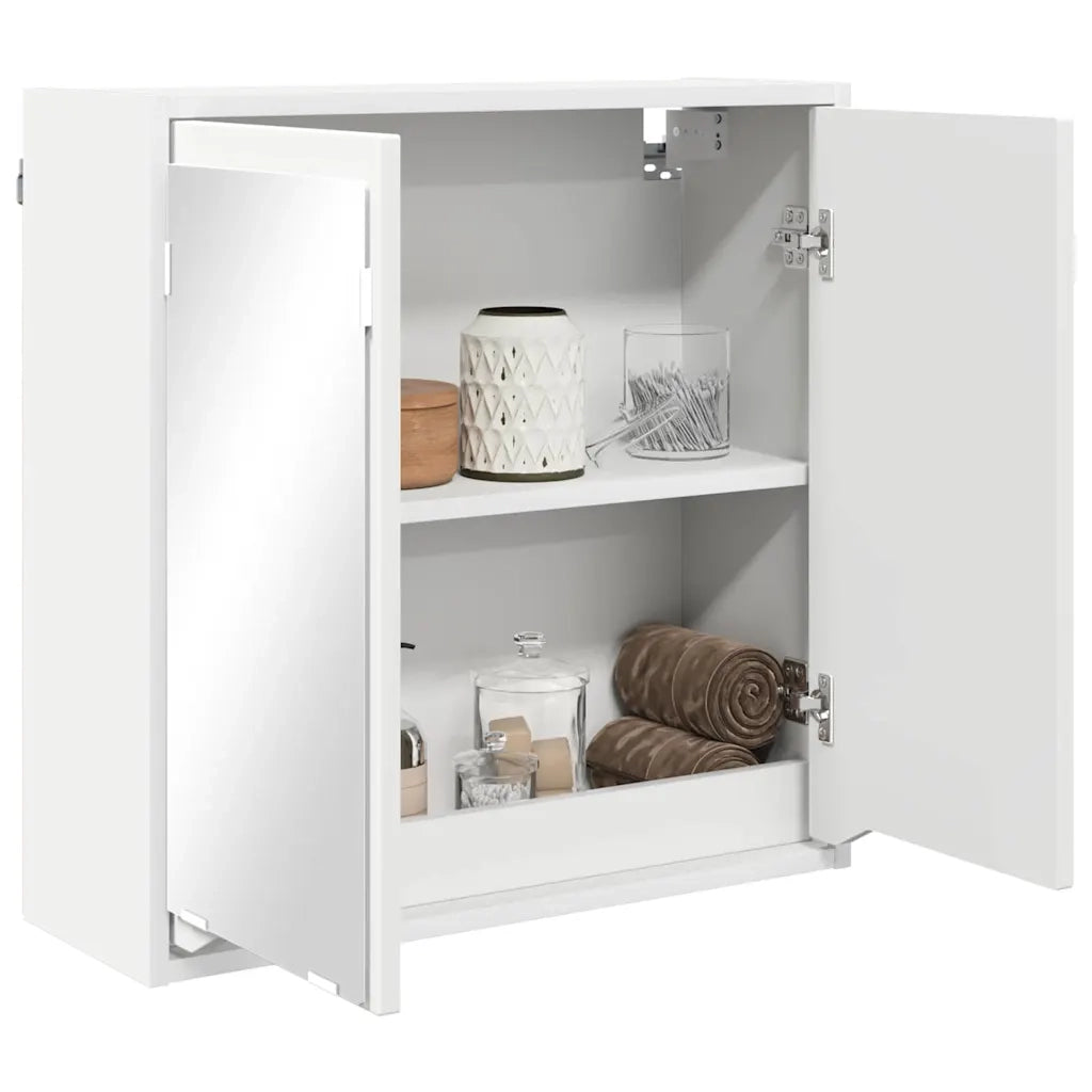 Mobiletto per specchio da bagno Bianco 60 x 20 x 60 cm