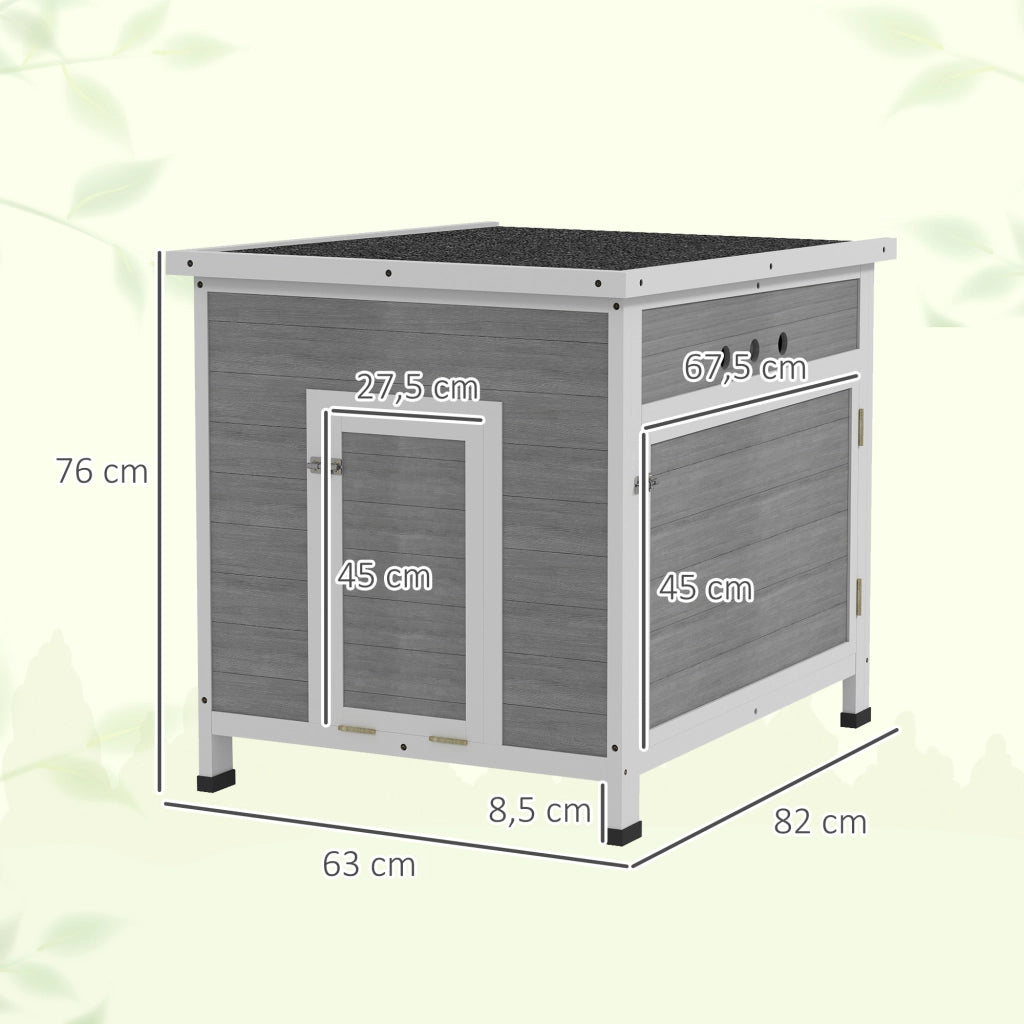 Pollaiolo in Legno con Tetto ¨C zephmum ¨C 63x82x76 cm