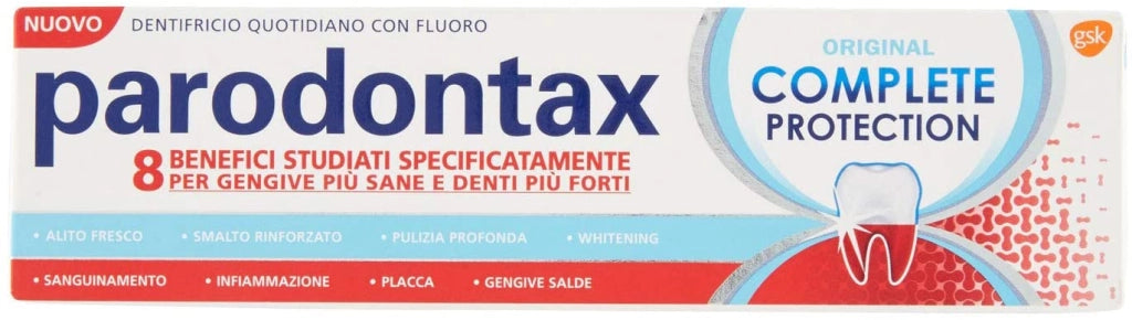 PARODONTAX DENTIFRICIO COMPLETE PROTECTION CON FLUORO 8 AZIONI SUI DENTI 75ML