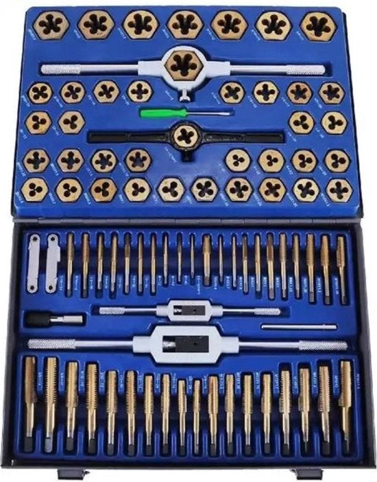 Set di pennelli blu - Scatola di pennelli - 86 pezzi