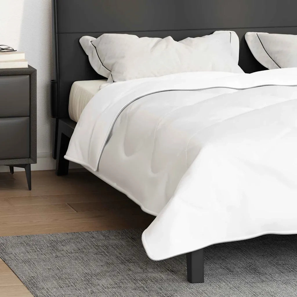 vidaXL Trapunte & Duvet Bianco 200 x 220 cm Microfibra
