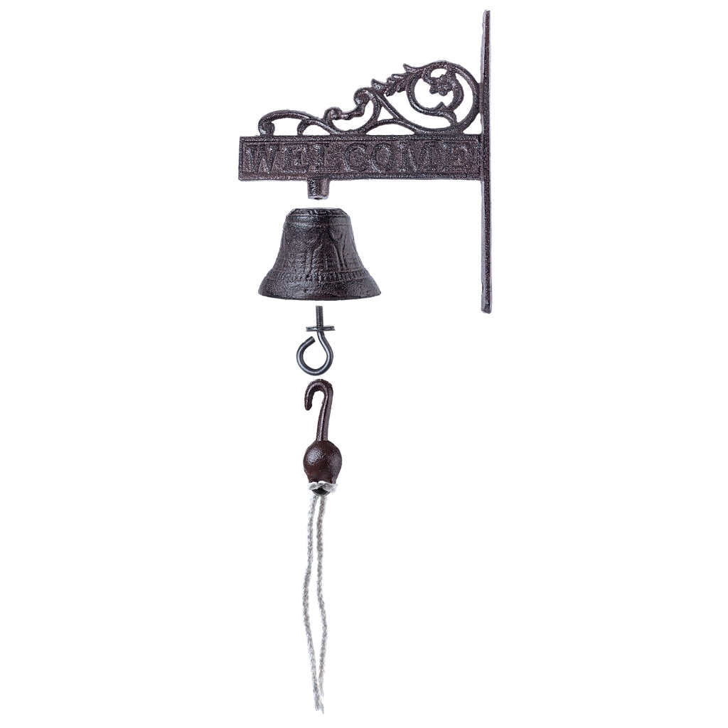 Campanello in ghisa KADAX per porte da giardino, campanello decorativo in stile retrò.