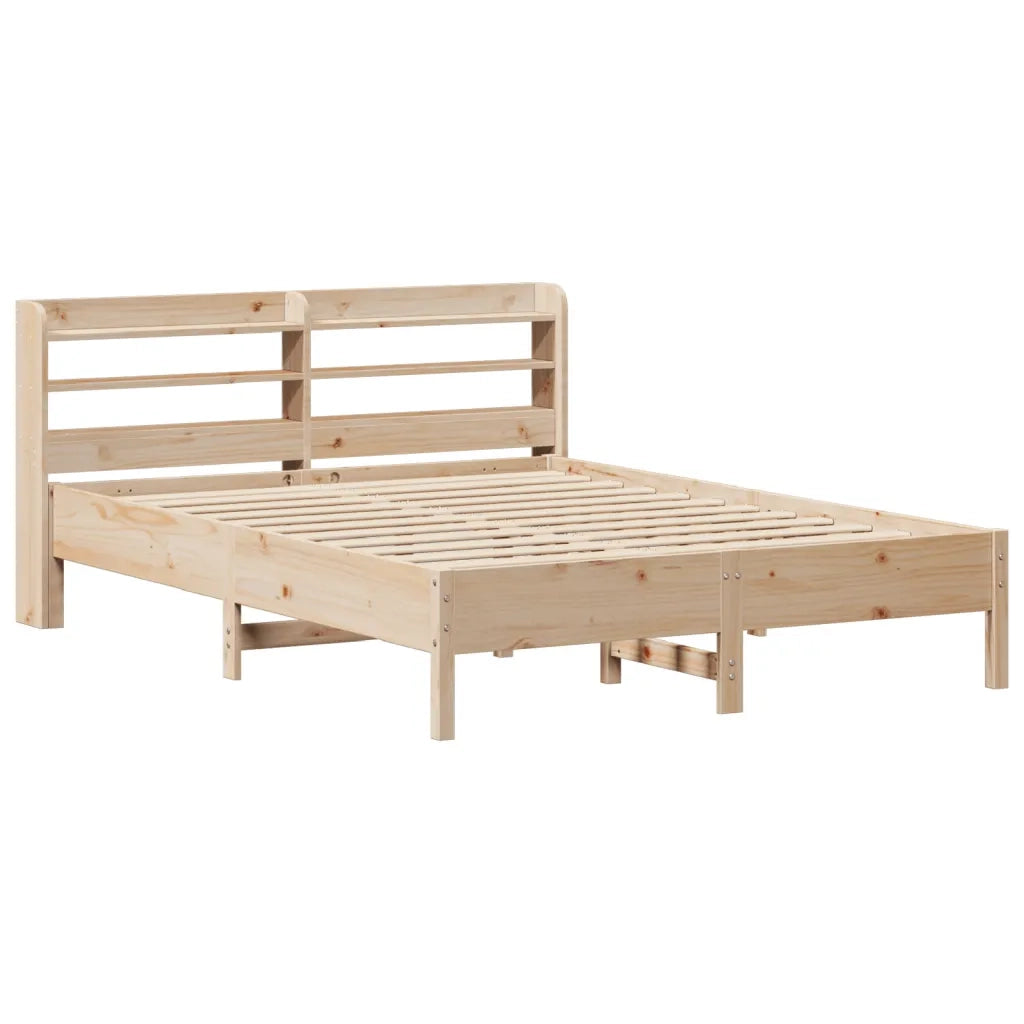 Letto senza Materasso 135x190 cm in Legno Massello di Pino 3306903