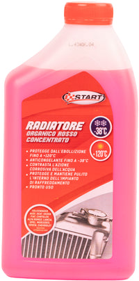 Liquido radiatore rosso -38Â°C 1L per motori monoblocco in alluminio