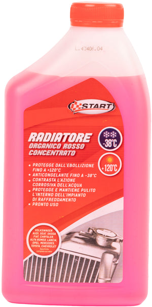 Liquido radiatore rosso -38Â°C 1L per motori monoblocco in alluminio