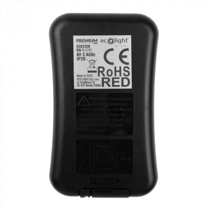 Telecomando RF touch R8-1 per LED RGB/RGBW bianco Ecolight