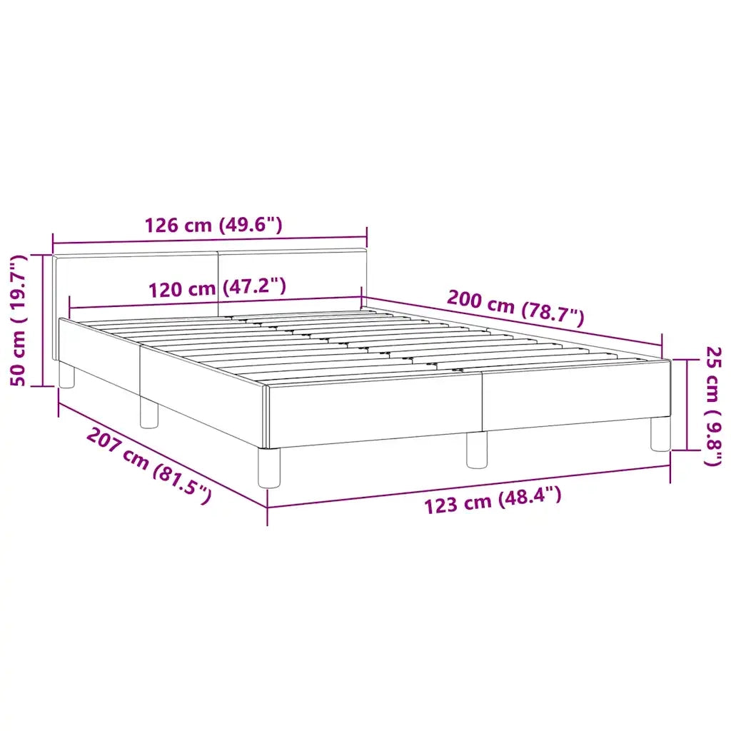 Giroletto senza Materasso Verde Scuro 120x200 cm in Velluto 347564