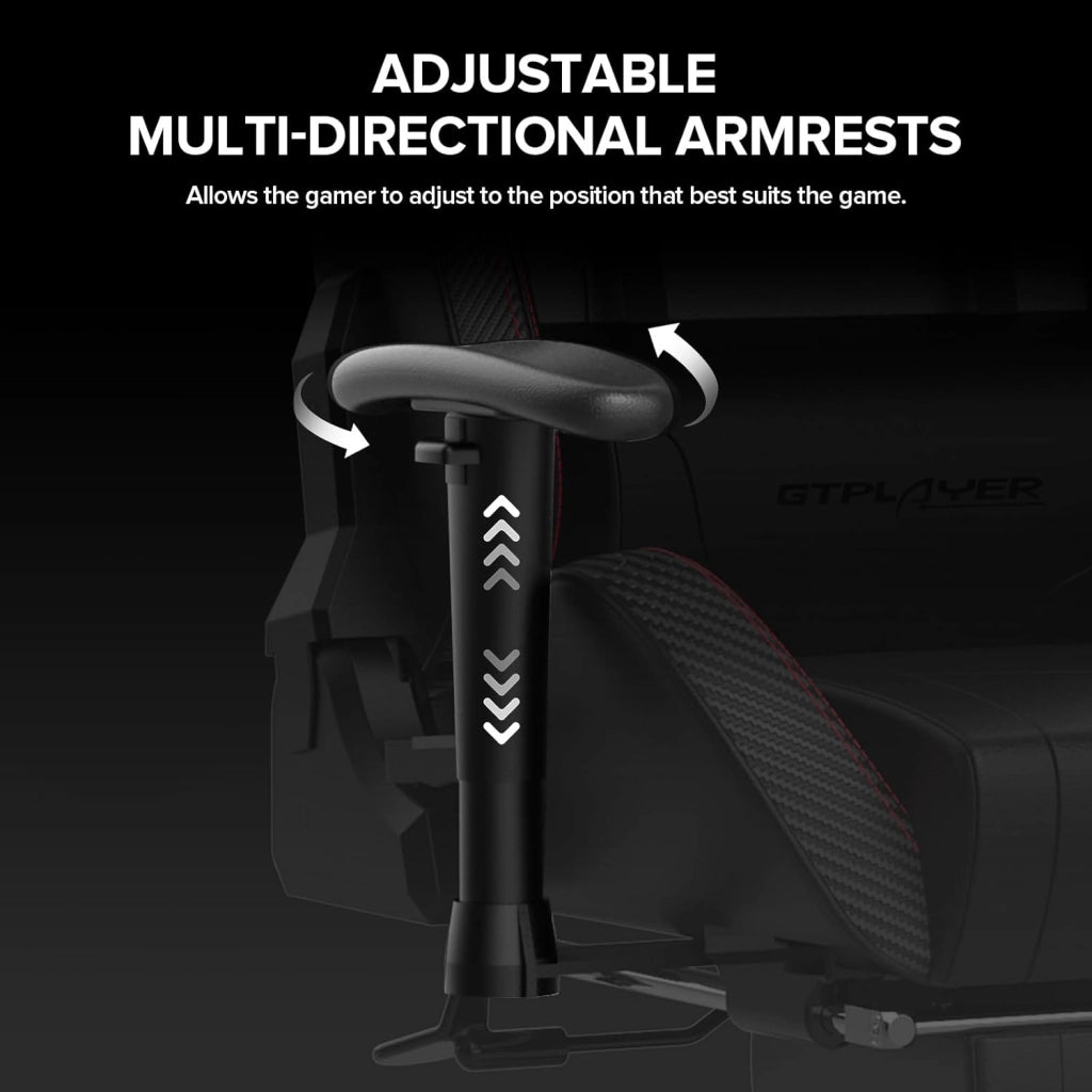 Sedia da gaming, con poggiapiedi, altoparlante Bluetooth, ergonomica, da ufficio, da scrivania, con schienale regolabile, portata 150 kg, colore: nero