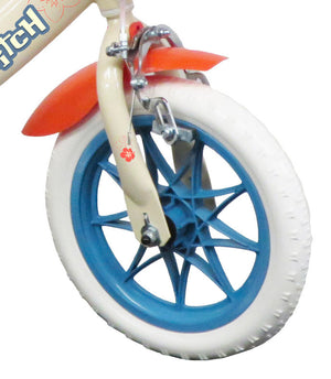 Bicicletta per Bambina 12" 1 Freno con Licenza Disney Stitch Bianca