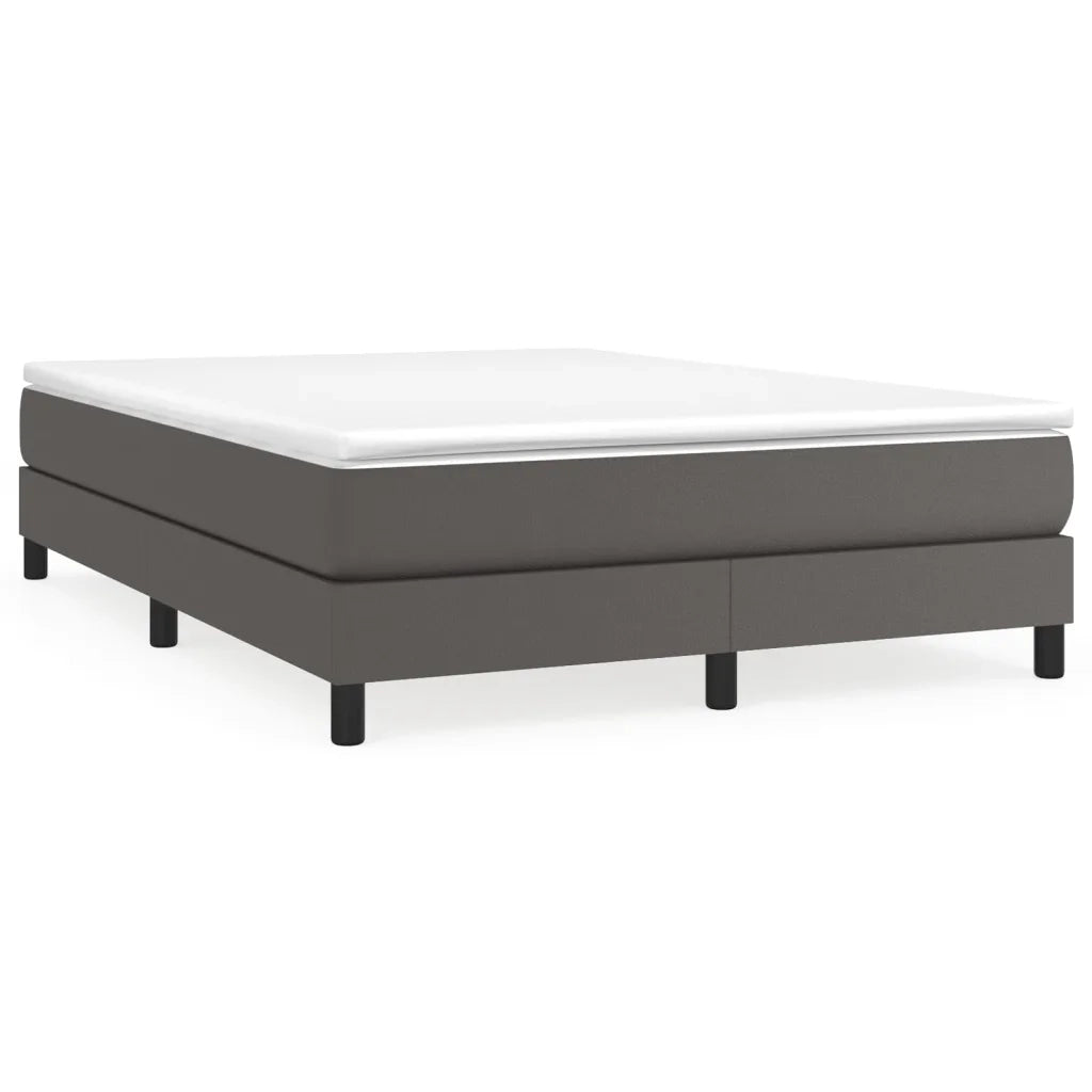 Struttura Letto a Rete a Molle Grigio 140x190 cm in Similpelle 3120698