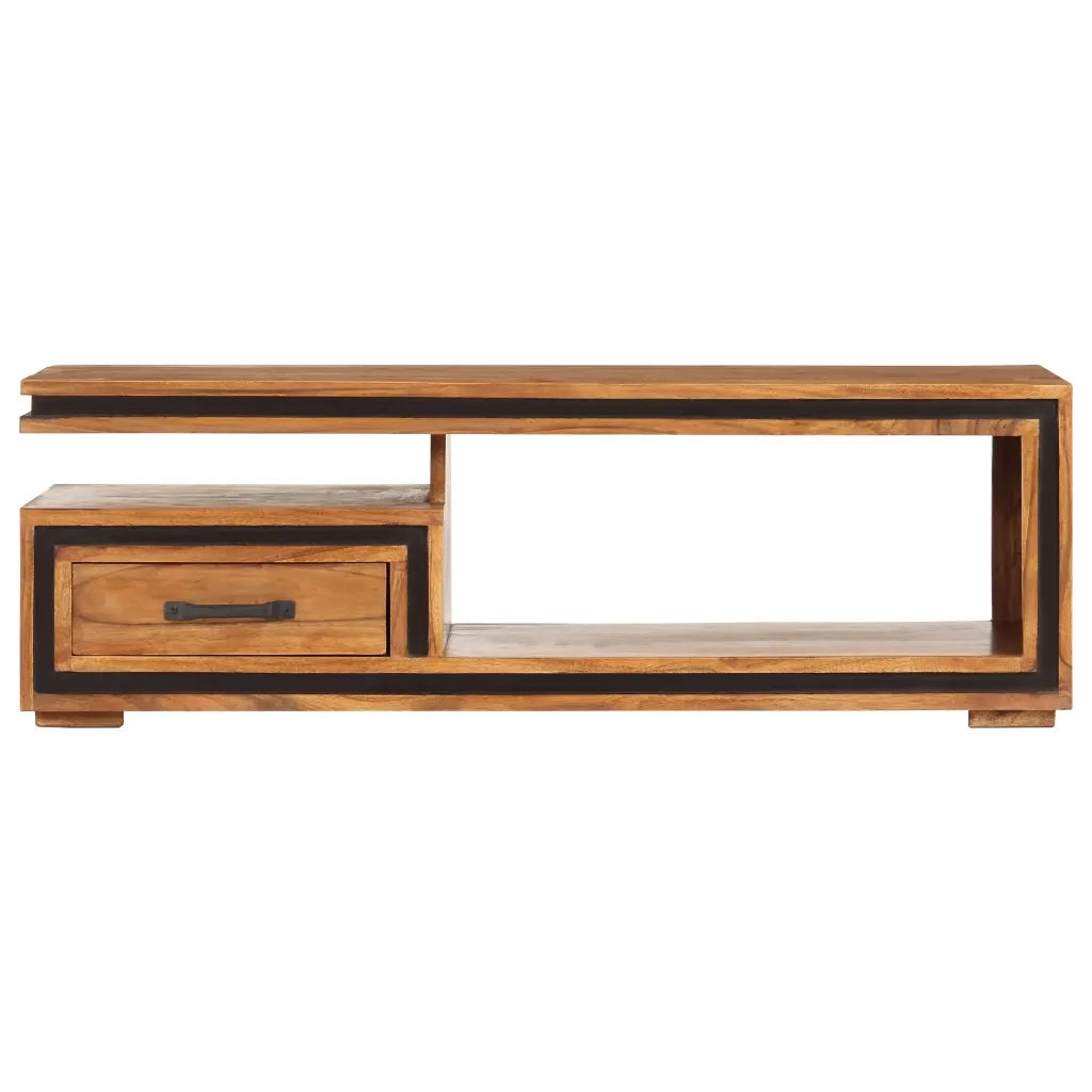 Tavolino da Salotto 100x45x33 cm in Legno Massello di Acacia cod mxl 23925