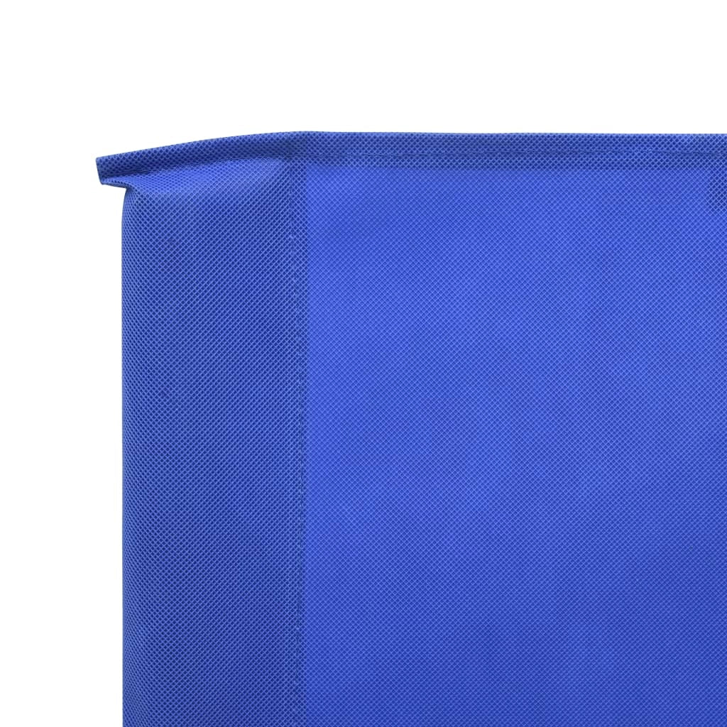 Paravento in tessuto a 5 pannelli 600 x 160 cm blu azzurro 02_0008826