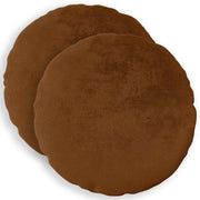 Federa 2 pcs HEERLEN Marrone Chiaro Ø 60 cm Flanella 923113