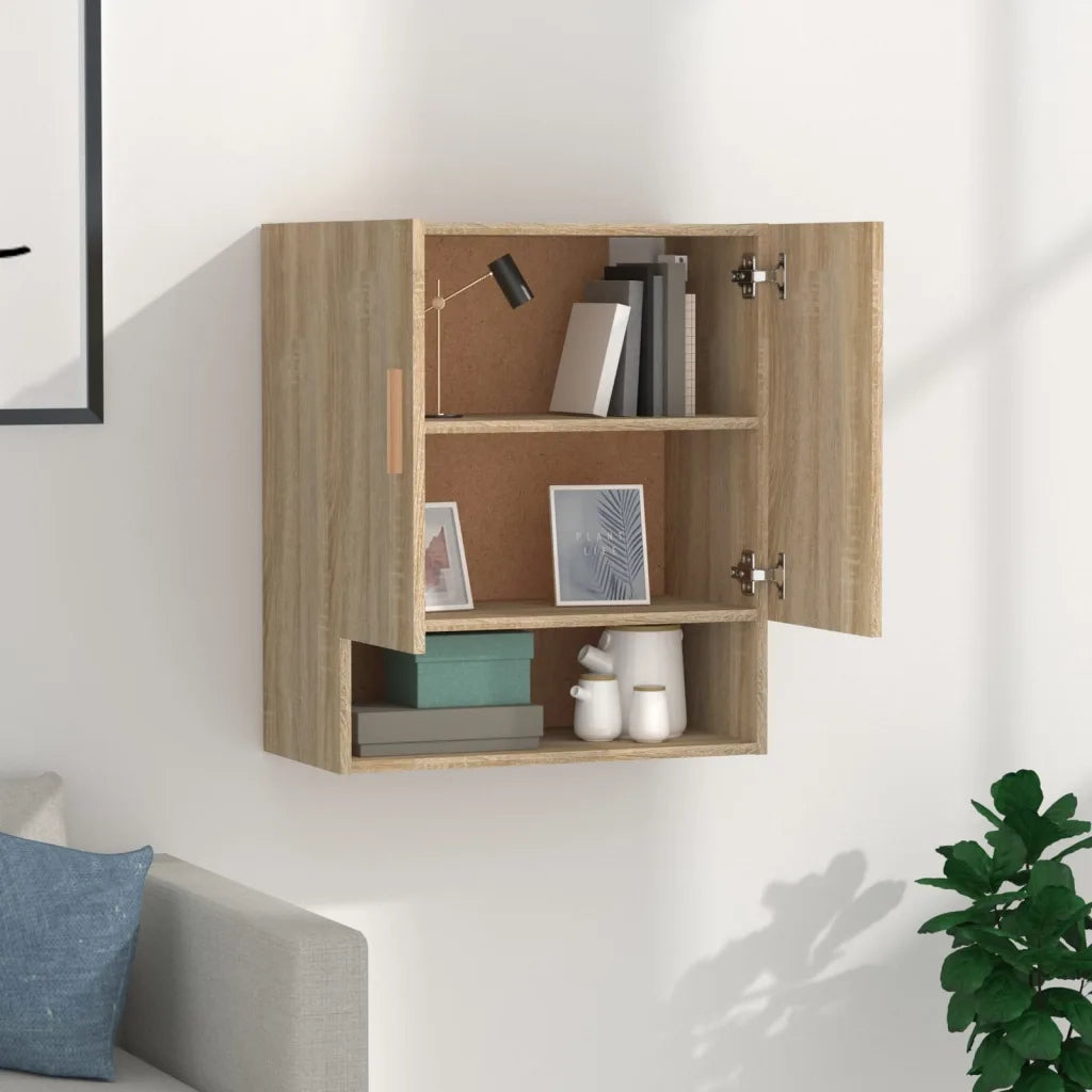 Armadietto a Muro | Mobile a Parete Rovere Sonoma 60x31x70 cm Legno Multistrato