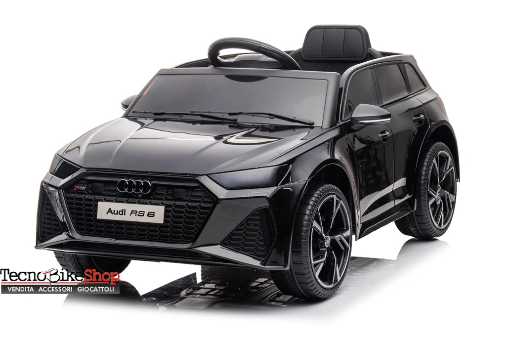 Auto Macchina Elettrica Per Bambini Audi RS6 12V-Nero
