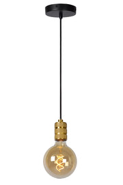 Lampada a sospensione moderna Jova oro E27 60W Lucide