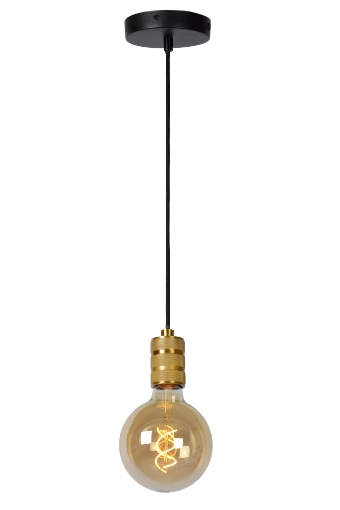 Lampada a sospensione moderna Jova oro E27 60W Lucide