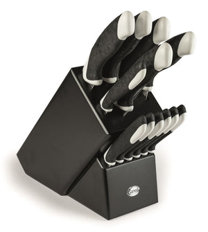 Ceppo Master Black 12 Coltelli con Pinza Sanelli Sakura Nero