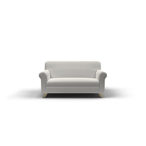 Copridivano Elasticizzato 1 Posto in Poliestere e Cotone Fashionable Panna