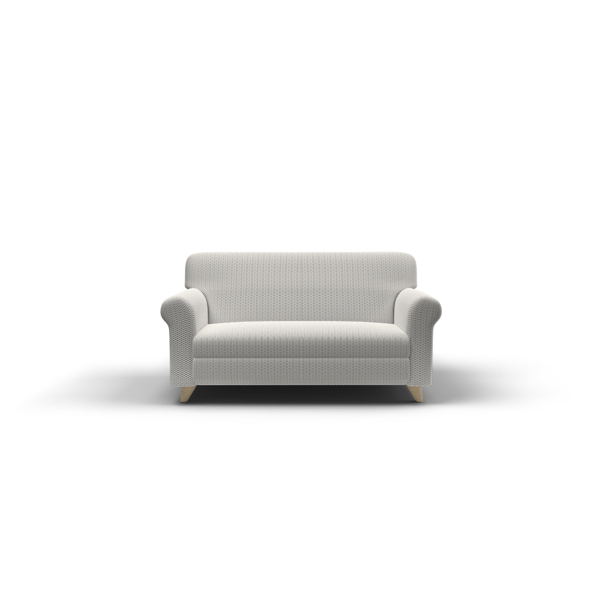 Copridivano Elasticizzato 2 Posti in Poliestere e Cotone Fashionable Panna