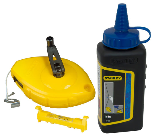 kit tracciatore 30 mt completo di polvere tracciante e livella per fili cod:ferx.95656