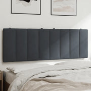 Cuscino Testiera Hanko Grigio Scuro 120 cm in Velluto 374662