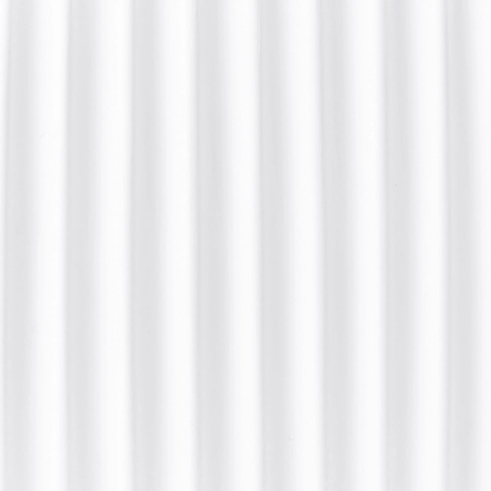Tappetino da bagno indipendente in acrilico bianco opaco 170 x 81 cm forma ovale con finitura scanalata stile moderno per il bagno