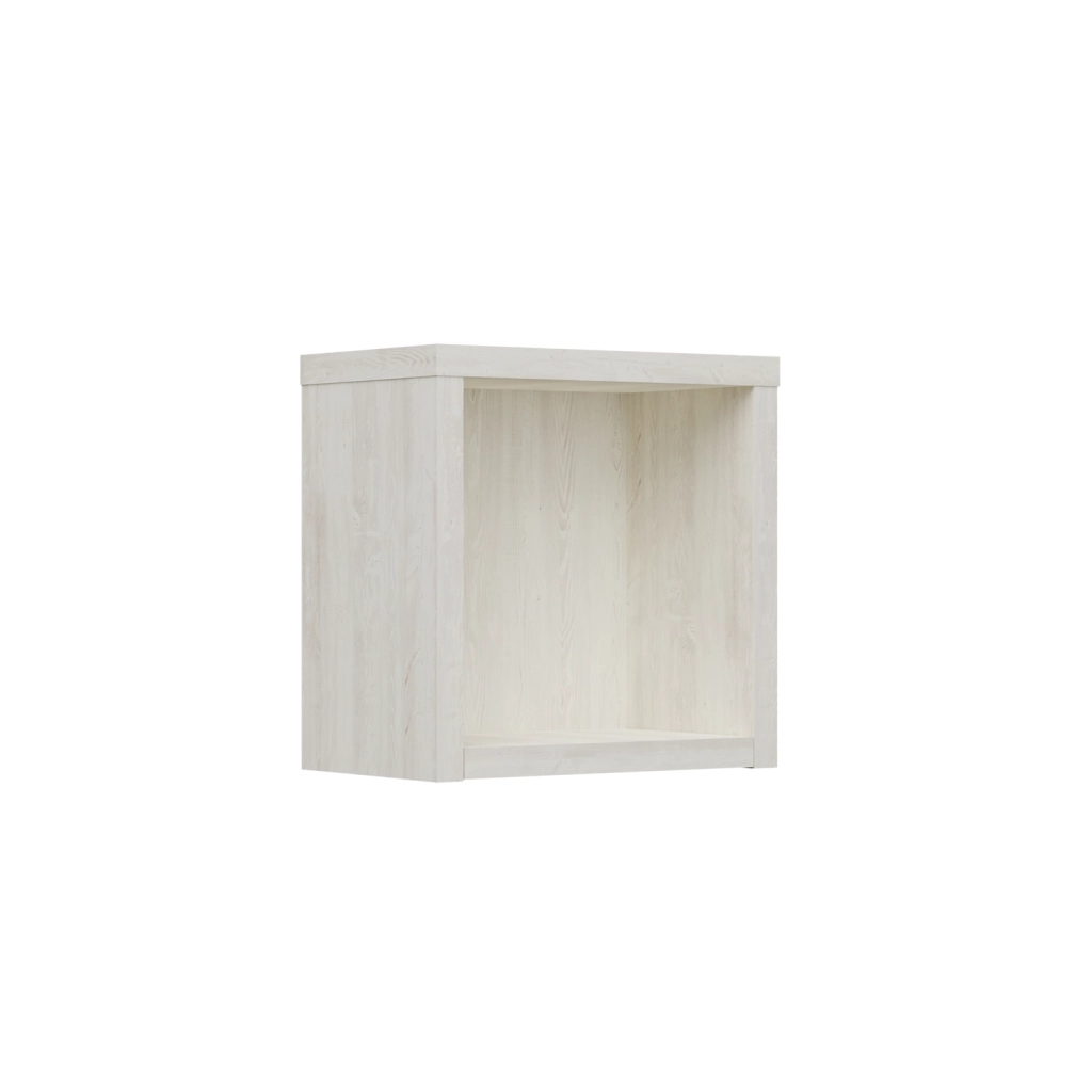 Pensile bagno a giorno sospeso 25x25cm rovere albino reversibile