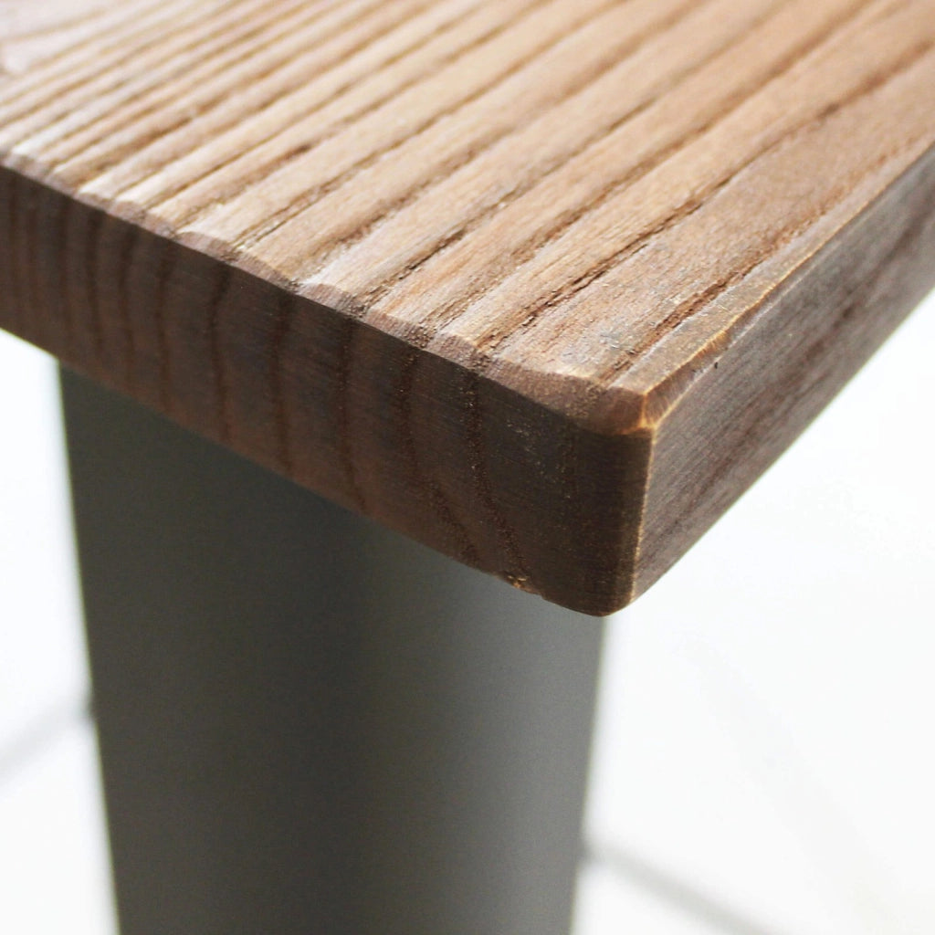 Tavolo in Acciaio Legno cm 60x60x103 - JAKE