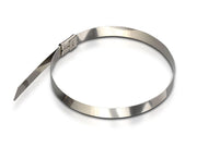 100 Fascette Acciaio Inox 4.6x200mm Stringitubo Metalliche Per Fili e Cavi