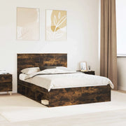 Struttura del letto Rovere fumé 150 x 200 cm Pino massello 3409340