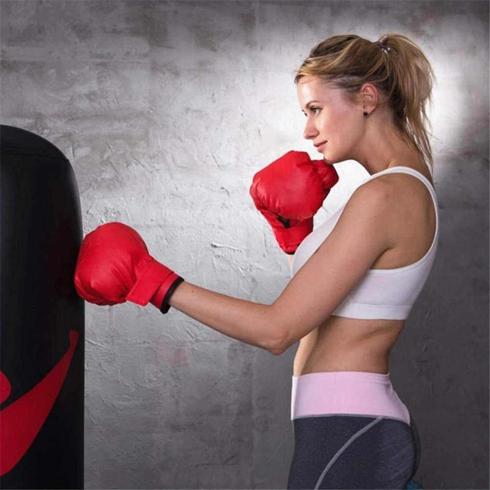 Trade Shop - Guantoni Guanti Da Boxe Boxing In Pelle Pu Kickboxing Sparring Gloves Sacco Xl -