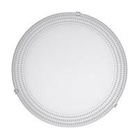 Plafoniera Moderna Magitta 1 Acciaio Bianco 3 Luci Led Integrato 3,6W