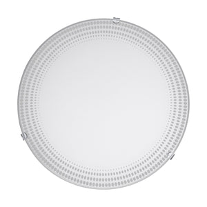 Plafoniera Moderna Magitta 1 Acciaio Bianco 3 Luci Led Integrato 3,6W