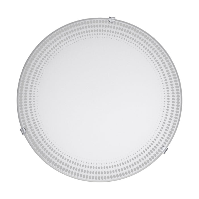 Plafoniera Moderna Magitta 1 Acciaio Bianco 3 Luci Led Integrato 3,6W