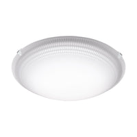 Plafoniera Moderna Magitta 1 Acciaio Bianco 3 Luci Led Integrato 3,6W