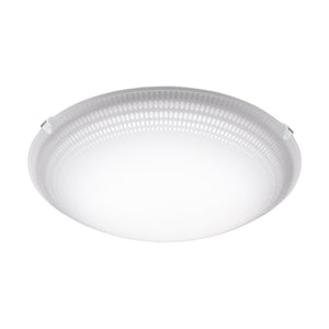 Plafoniera Moderna Magitta 1 Acciaio Bianco 3 Luci Led Integrato 3,6W