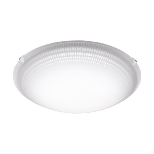 Plafoniera Moderna Magitta 1 Acciaio Bianco 3 Luci Led Integrato 3,6W