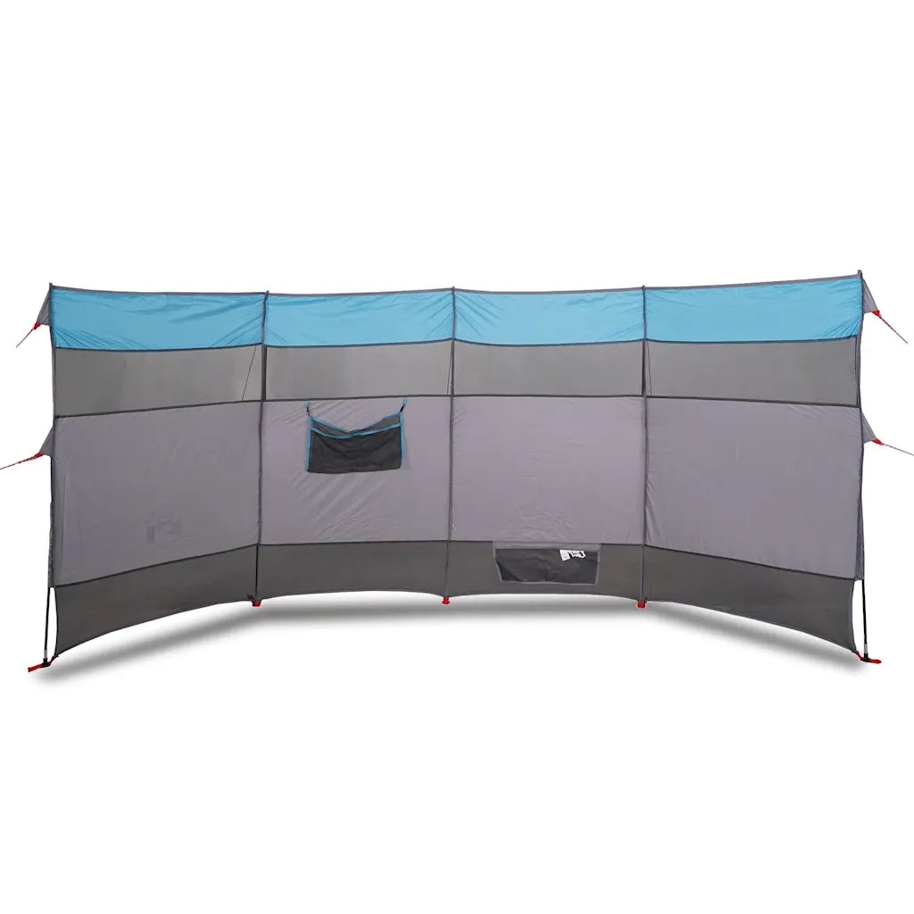 Frangivento da Campeggio Blu 366x152x152 cm Impermeabile