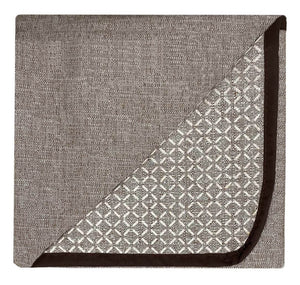 Copridivano in Poliestere con Penisola Sinistra Seduta 290 cm Marrone