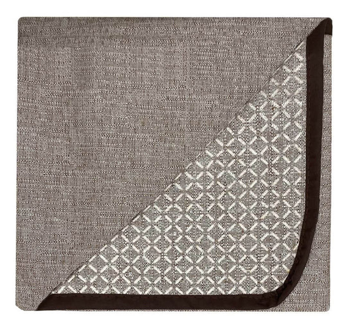 Copridivano in Poliestere con Penisola Sinistra Seduta 290 cm Marrone