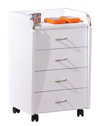 kit cassettiera 4 cassetti 40x36x65 bianco cod:ferx.95675