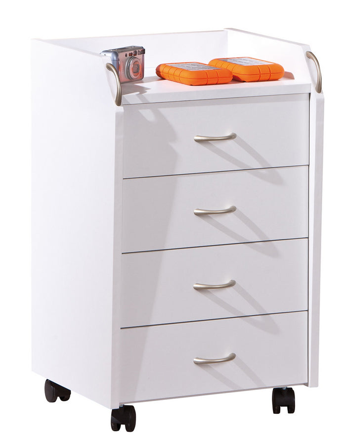 kit cassettiera 4 cassetti 40x36x65 bianco cod:ferx.95675